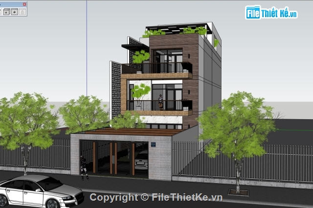 File sketchup nhà phố,File sketchup nhà phố cực đẹp,model sketchup nhà phố 3 tầng,model sketchup nha phố,su nhà phố 3 tầng