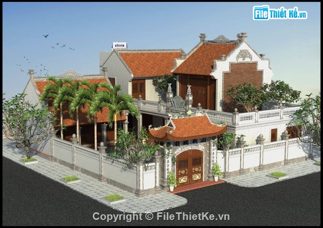 File sketchup nhà thờ,File bản vẽ sketchup mẫu nhà thờ đẹp,Model sketchup nhà thờ