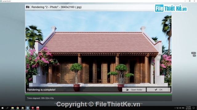 File sketchup nhà thờ họ 3 gian,File sketchup nhà thờ họ,File sketchup nhà thờ họ 3 gian cực đẹp,nhà thờ họ 3 gian file sketchup