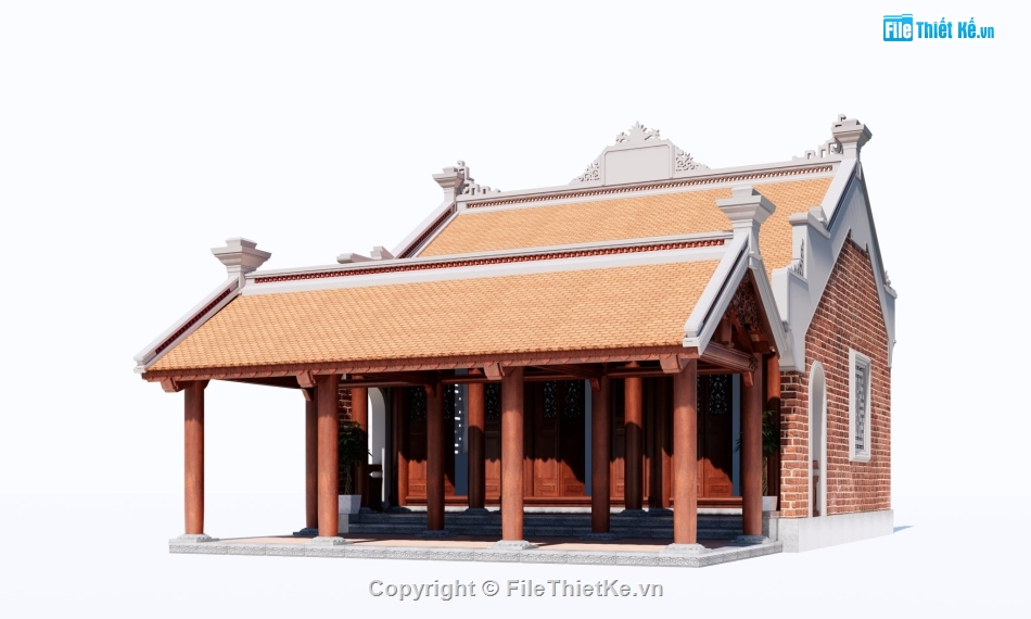 File sketchup nhà thờ họ,File sketchup nhà thờ,File sketchup  nhà thờ họ,Model sketchup nhà thờ họ,File su nhà thờ họ,nhà thờ