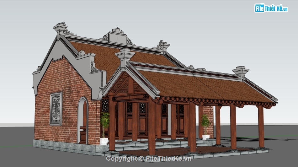 File sketchup nhà thờ họ,File sketchup nhà thờ,File sketchup  nhà thờ họ,Model sketchup nhà thờ họ,File su nhà thờ họ,nhà thờ