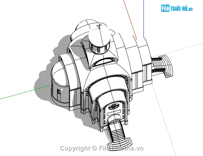 model su dựng nhà thờ thiên chúa,mẫu nhà thờ file sketchup,dựng 3d su nhà thờ công giáo