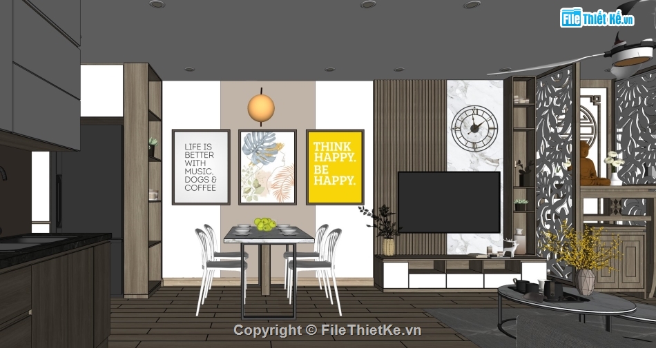 File sketchup chung cư,sketchup nội thất,File sketchup nội thất chung cư,File sketchup nội thất,chung cư