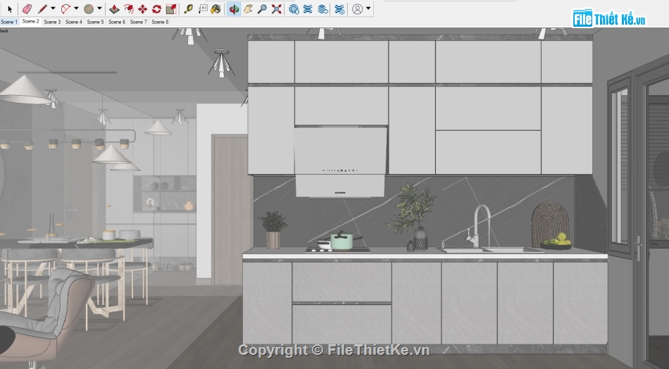 nội thất chung cư,nội thất file Su,File sketchup nội thất,File sketchup chung cư,File sketchup nội thất chung cư