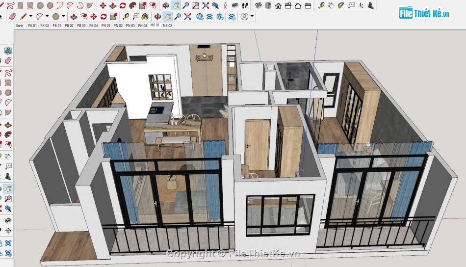 sketchup nội thất,File sketchup nội thất,sketchup nội thất căn hộ,nội thất căn hộ,File sketchup căn hộ,file su nội thất căn hộ