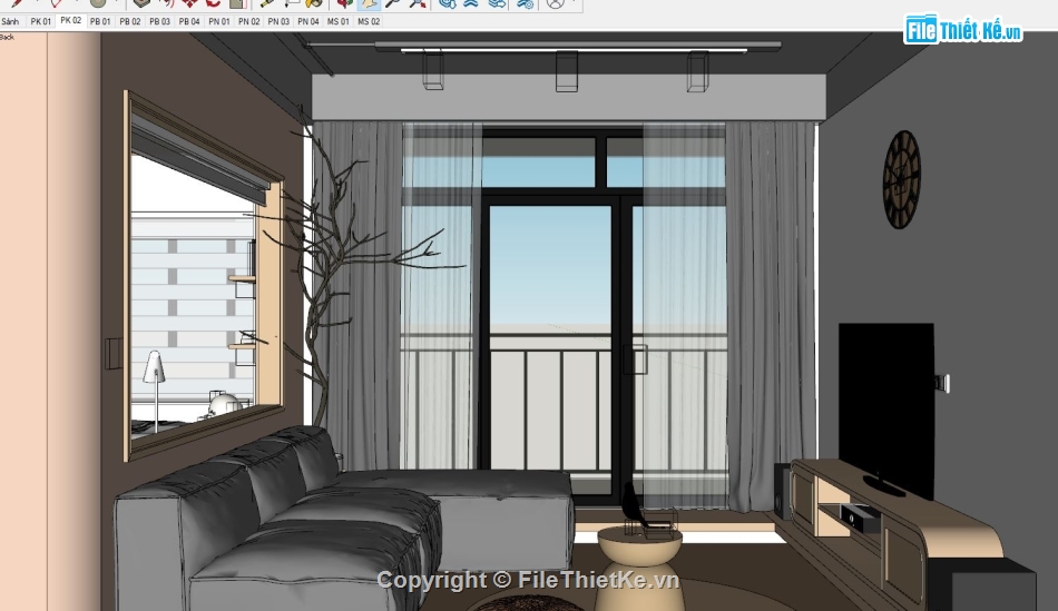 sketchup nội thất,File sketchup nội thất,sketchup nội thất căn hộ,nội thất căn hộ,File sketchup căn hộ,file su nội thất căn hộ