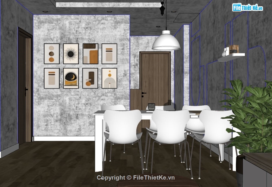 nội thất chung cư,File sketchup nội thất,File sketchup chung cư,File sketchup nội thất chung cư,chung cư sketchup