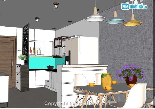 thiết kế sketchup đẹp,file sketchup chung cư,Full mẫu nội thất chung cư,full mẫu nội thất nhà ở,thiết kế nội thất nhà chi tiết