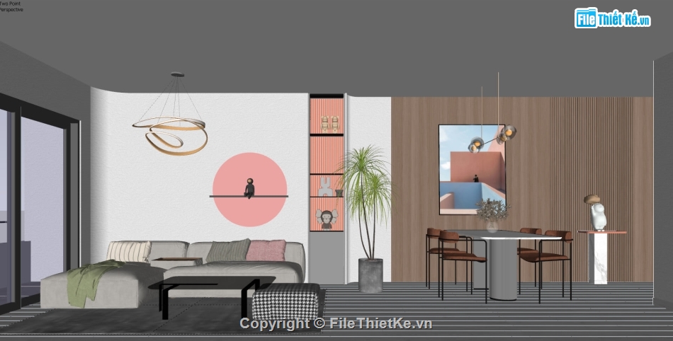 nội thất căn hộ su,nội thất căn hộ sketchup,nội thất phòng khách,sketchup nội thất căn hộ,Sketchup nội thất
