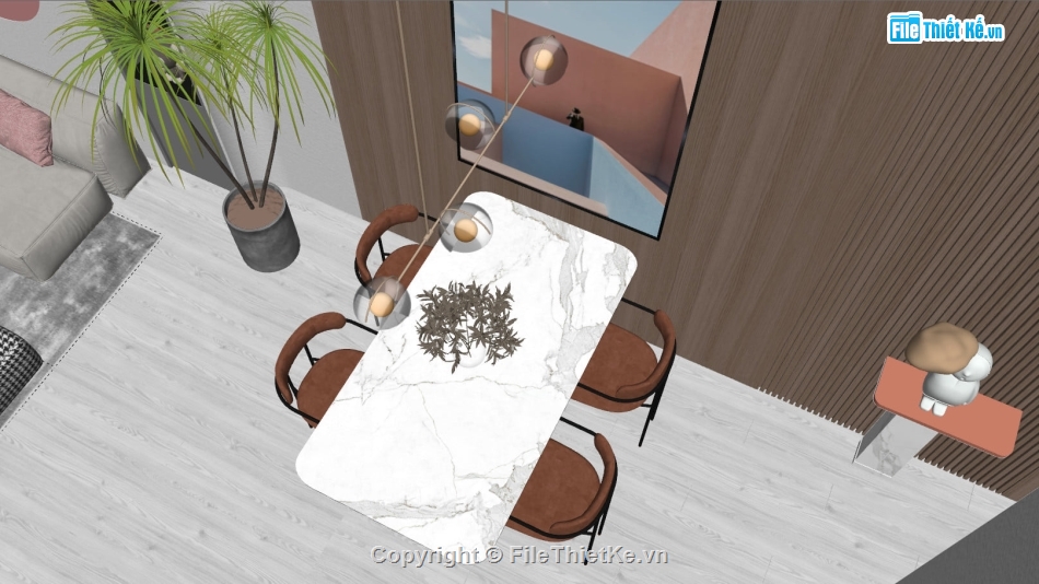 nội thất căn hộ su,nội thất căn hộ sketchup,nội thất phòng khách,sketchup nội thất căn hộ,Sketchup nội thất
