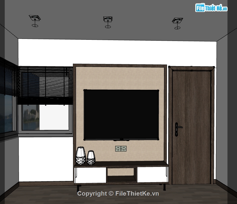 File sketchup nội thất phòng ngủ,nội thất phòng khách,sketchup nội thất,File sketchup nội thất,căn hộ chung cư,nội thất chung cư