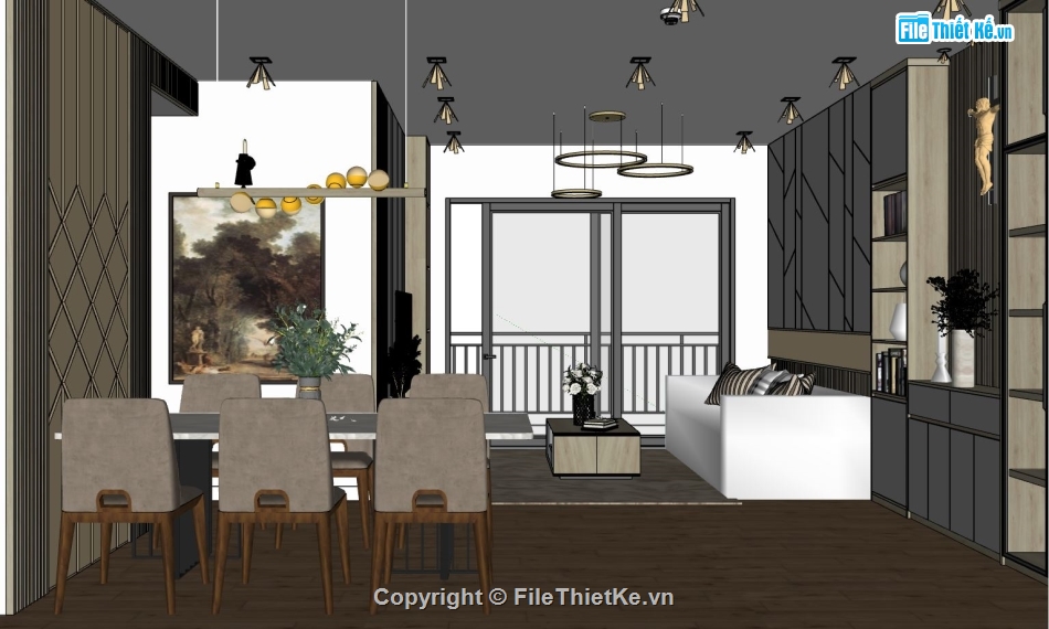 File sketchup nội thất,sketchup phòng khách,sketchup nội thất phòng bếp,File sketchup nội thất phòng khách,sketchup nội thất bếp