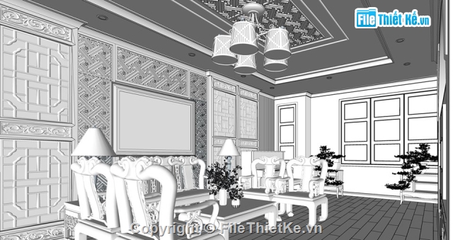 nội thất phòng khách,File sketchup nội thất,Phòng khách Sketchup,File Skechup nội thất,Sketch Up nội thất,su nội thất phòng khách