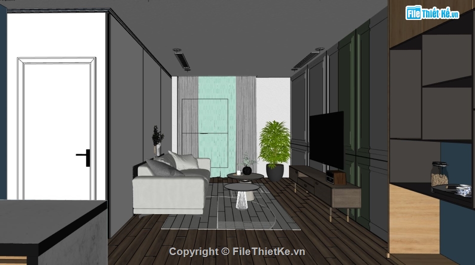 nội thất phòng khách,sketchup nội thất,sketchup phòng khách,File sketchup nội thất phòng khách,File sketchup phòng khách hiện đại