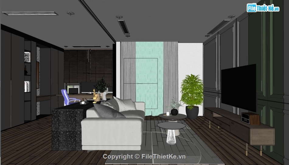 nội thất phòng khách,sketchup nội thất,sketchup phòng khách,File sketchup nội thất phòng khách,File sketchup phòng khách hiện đại