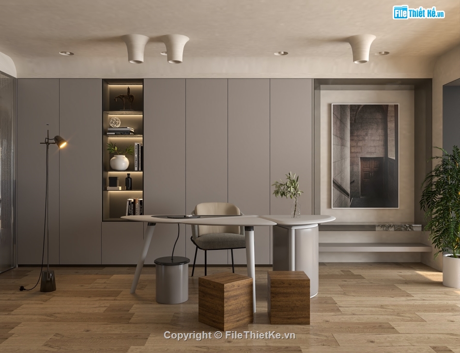 nội thất phòng làm việc,File sketchup nội thất,phòng làm việc,sketchup nội thất,Su thiết kế phòng làm việc