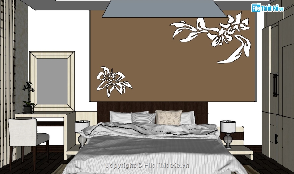 nội thất phòng ngủ,File sketchup nội thất,sketchup nội thất phòng ngủ,File sketchup nội thất phòng ngủ,phòng ngủ sketchup