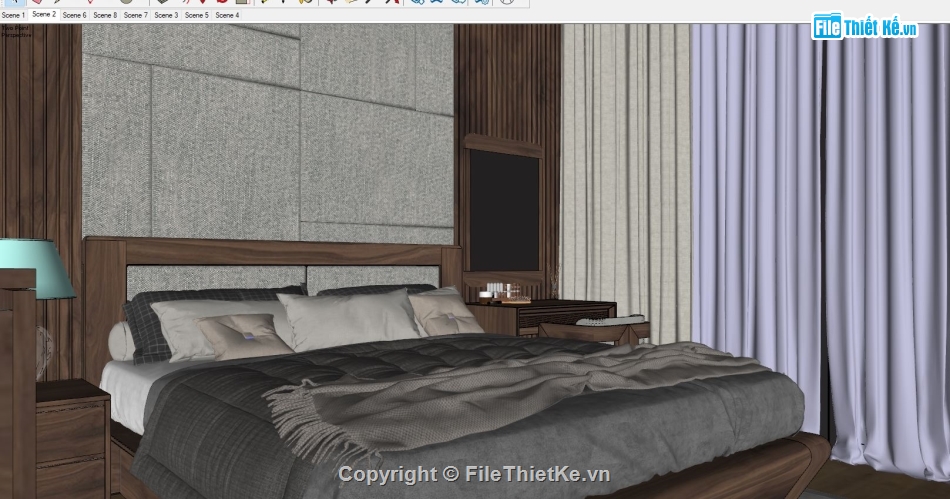 File nội thất phòng ngủ,File sketchup nội thất phòng ngủ,File nội thất SU phòng ngủ,File su nội thất phòng ngủ,nội thất phòng ngủ