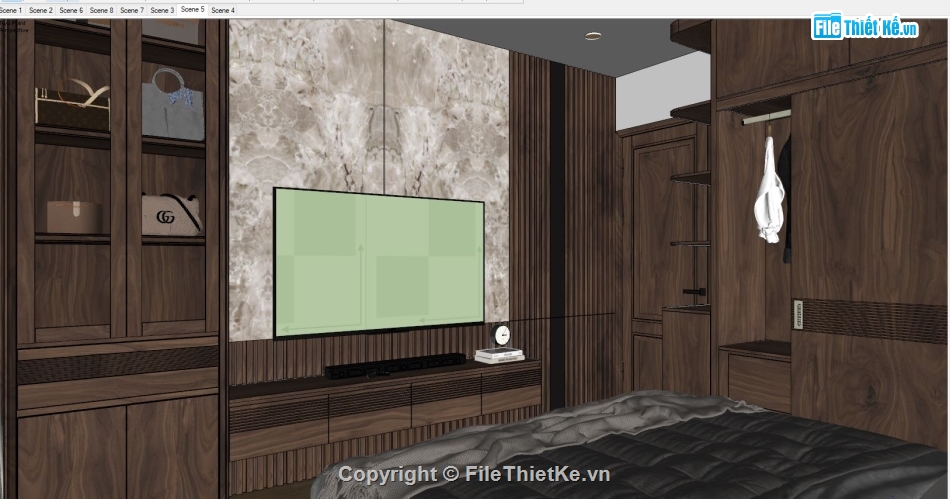 File nội thất phòng ngủ,File sketchup nội thất phòng ngủ,File nội thất SU phòng ngủ,File su nội thất phòng ngủ,nội thất phòng ngủ