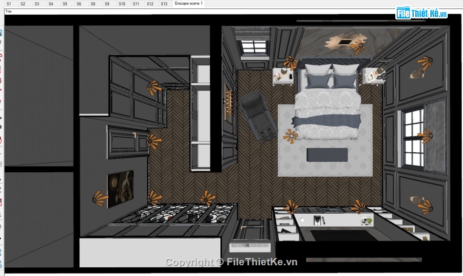 sketchup nội thất,File sketchup nội thất,sketchup nội thất phòng ngủ,File sketchup nội thất phòng ngủ,sketchup nội thất trệt