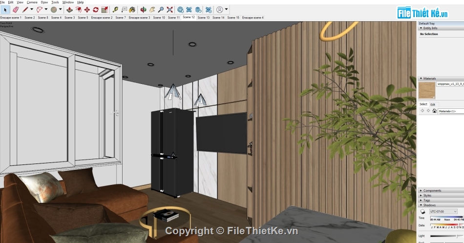 Sketchup phòng khách,su nội thất phòng bếp,Sketchup phòng ăn,Sketchup phòng sinh hoạt,file sketchup phòng khách,Sketchup phòng bếp