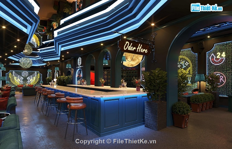 File sketchup nội thất,File sketchup quán bar,sketchup nội thất,nội thất quán bar,sketchup quán bar,Sketchup quán rượu