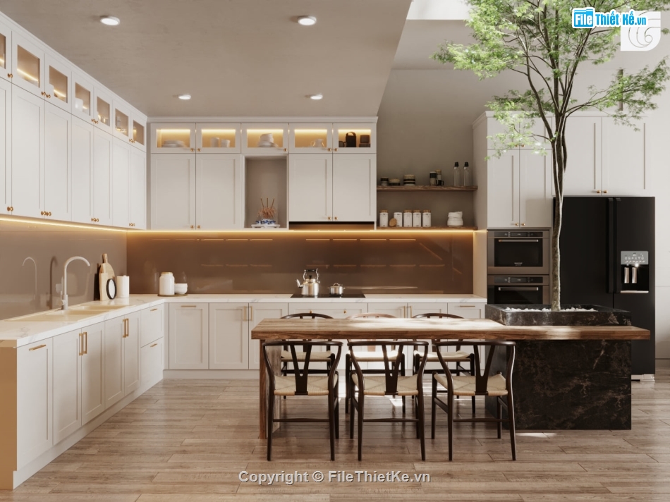 File sketchup phòng khách đẹp,File su phòng khách bếp,File sketchup phòng khách bếp,nội thất phòng khách bếp sketchup