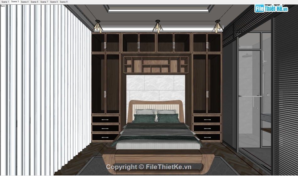 File sketchup phòng ngủ đẹp,File phòng ngủ,phòng ngủ sketchup,File phòng ngủ sketchup,sketchup phòng ngủ đẹp