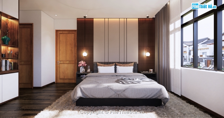 full setting ánh sáng vật liệu,Model Sketchup Phòng ngủ,model nội thất phòng ngủ sketchup,mẫu phòng ngủ sketchup,phòng ngủ sketchup