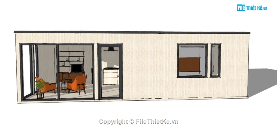 sketchup quán cafe,cafe sketchup,quán cafe sketchup,file sketchup quán cafe,file su quán cafe,model 3d quán cafe