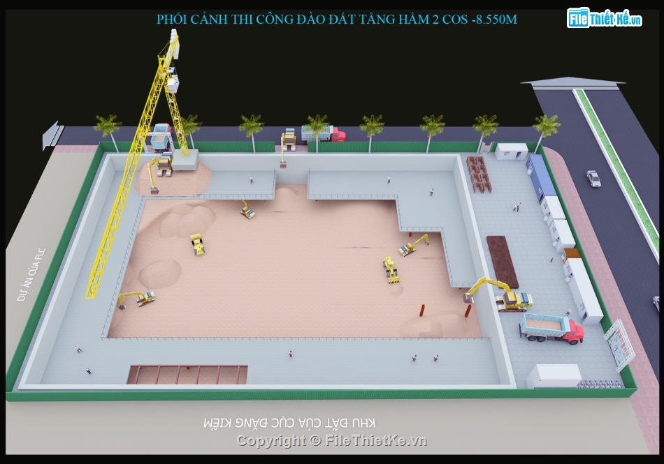 File sketchup biện pháp thi công phần ngầm,sketchup biện pháp thi công,model sketchup biện pháp thi công,File sketchup biện pháp thi công,thi công phần ngầm tòa Sunshine center