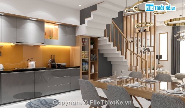 File sketchup nội thất,file sketchup phòng khách,Su phòng Bếp
