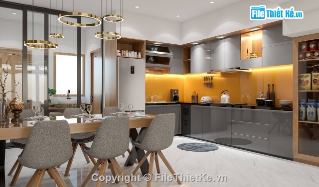 File sketchup nội thất,file sketchup phòng khách,Su phòng Bếp