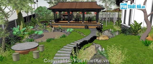 model sketchup thiết kế tiểu cảnh sân vườn,model sketchup tiểu cảnh sân vườn,File sketchup tiểu cảnh sân vườn,tiểu cảnh sân vườn villa