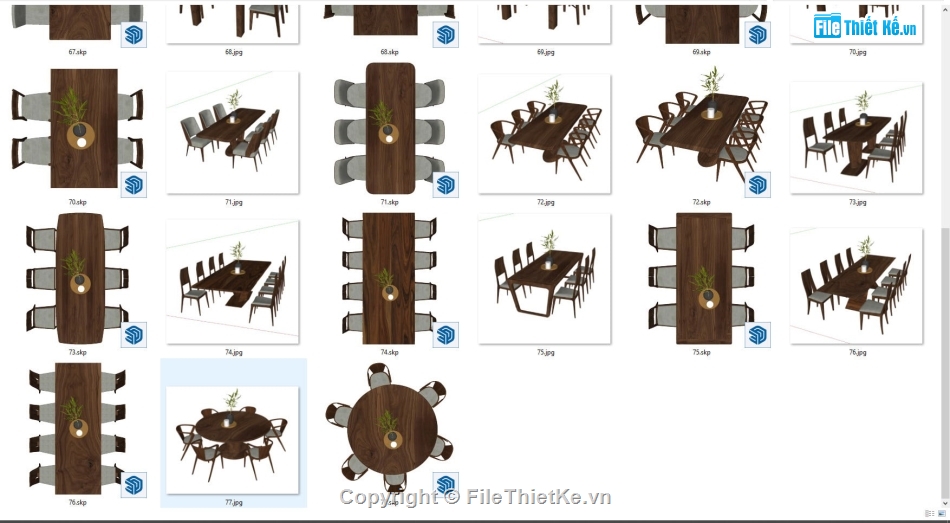 Sketchup bàn ghế gỗ,File su bàn ghế gỗ,Model sketchup bàn ghế gỗ,File sketchup bàn ghế gỗ