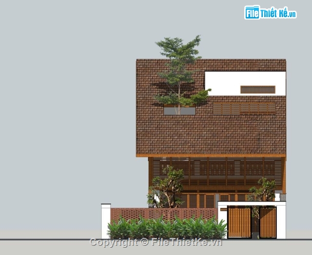 Sketchup Tropical Villa,Sketchup Villa,villa su,Su Villa,sketchup villa