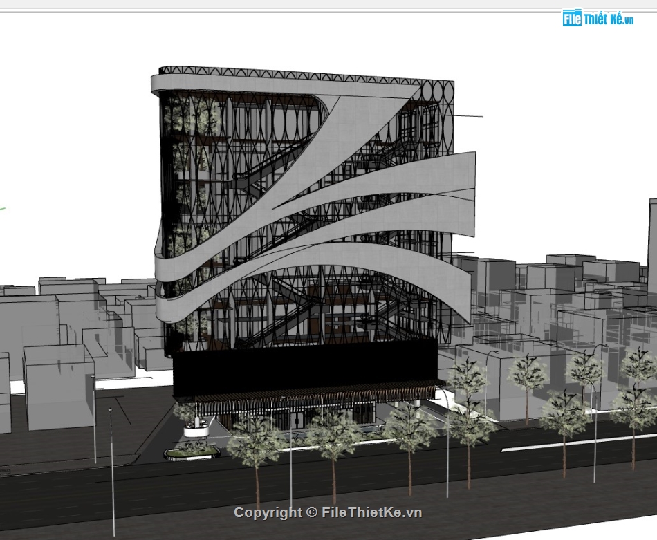 trung tâm thương mại,File sketchup trung tâm thương mại,sketchup trung tâm thương mại,dựng sketchup trung tâm thương mại