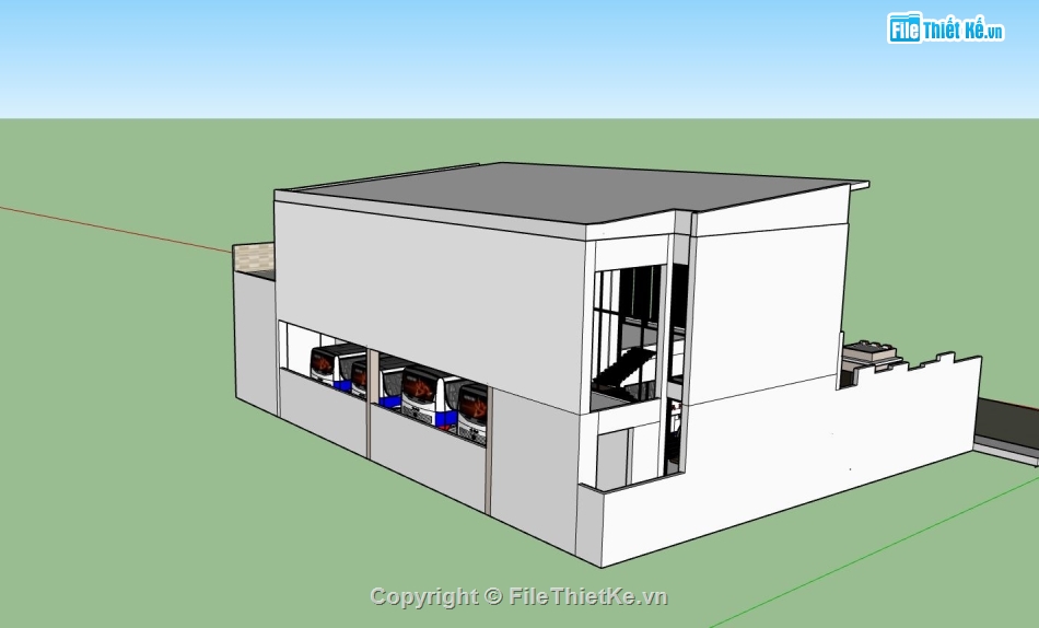 file sketchup văn phòng làm việc,văn phòng sketchup,sketchup văn phòng công ty