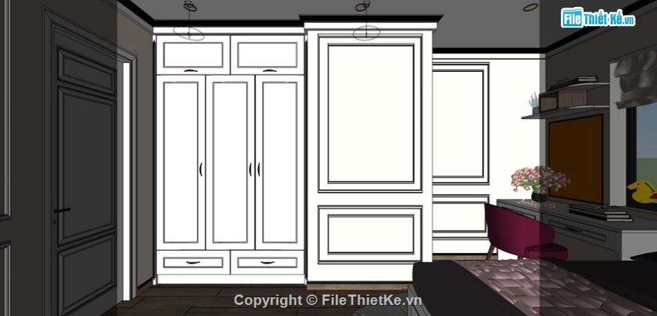 Sketchup phòng thờ,File phòng ngủ,phòng khách bếp,File sketchup phòng thờ,Sketchup bếp,Sketchup phòng khách bếp