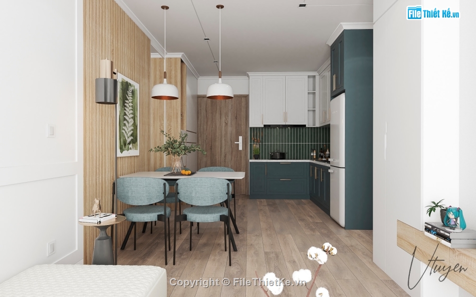 File su nội thất chung cư,File nội thất chung cư,Sketchup nội thất chung cư,Nội thất chung cư,SU phối các phòng chung cư