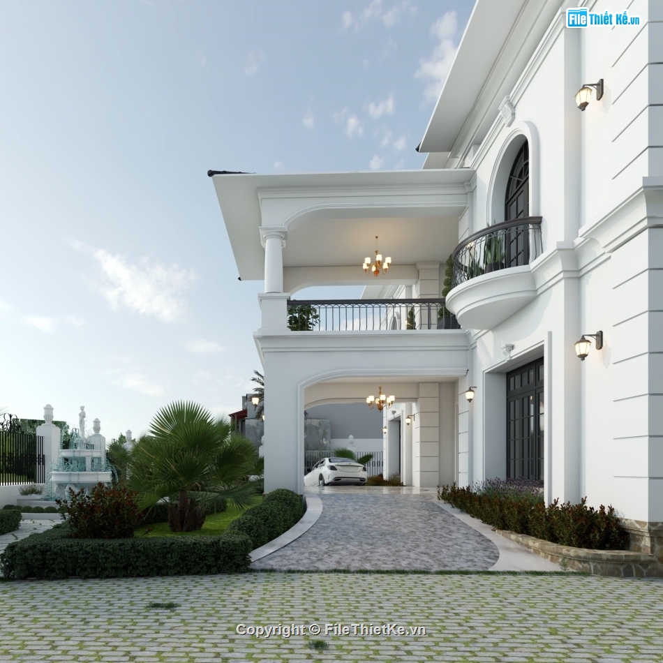 mẫu biệt thự 2 tầng sketchup,biệt thự 2 tầng sketchup,thiết kế biệt thự 2 tầng sketchup,sketchup biệt thự 2 tầng