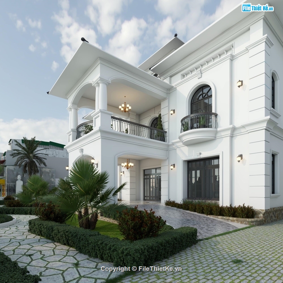 mẫu biệt thự 2 tầng sketchup,biệt thự 2 tầng sketchup,thiết kế biệt thự 2 tầng sketchup,sketchup biệt thự 2 tầng