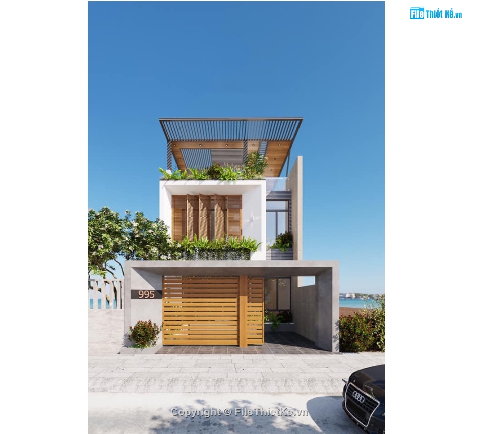 Nhà phố 2 tầng,file nhà phố sketchup,nhà phố sketchup 2 tầng,nhà phố sketchup