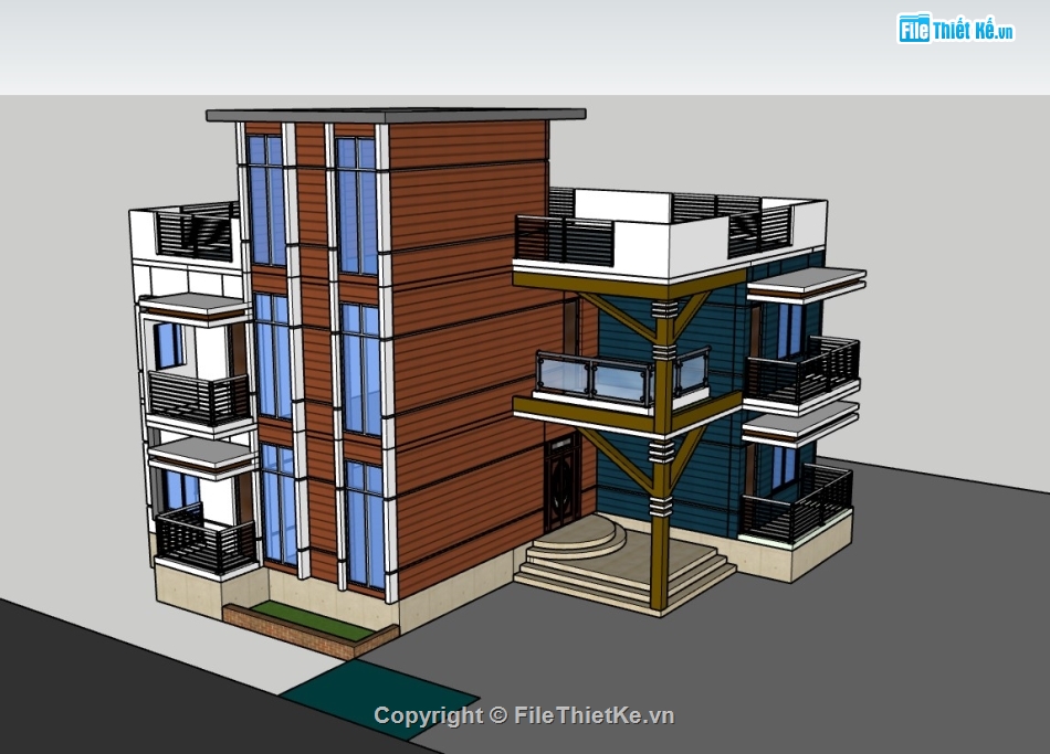 biệt thự 2 tầng,su biệt thự,sketchup biệt thự,su biệt thự 2 tầng,sketchup biệt thự 2 tầng