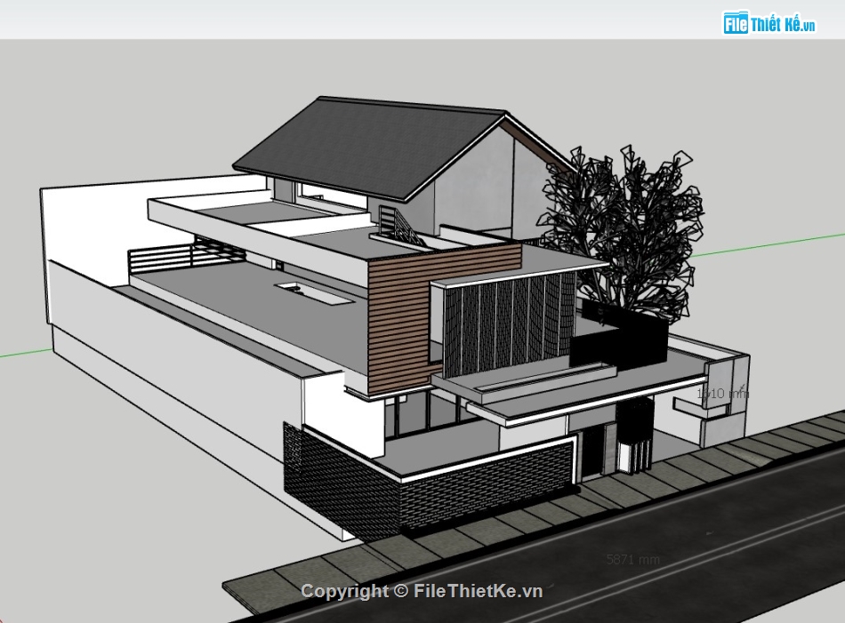 biệt thự 3 tầng,su biệt thự,sketchup biệt thự,su biệt thự 3 tầng,sketchup biệt thự 3 tầng