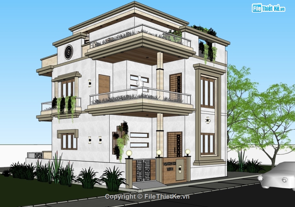 biệt thự 3 tầng,biệt thự  3 tầng,su biệt thự,sketchup biệt thự,su biệt thự 3 tầng,sketchup biệt thự 3 tầng