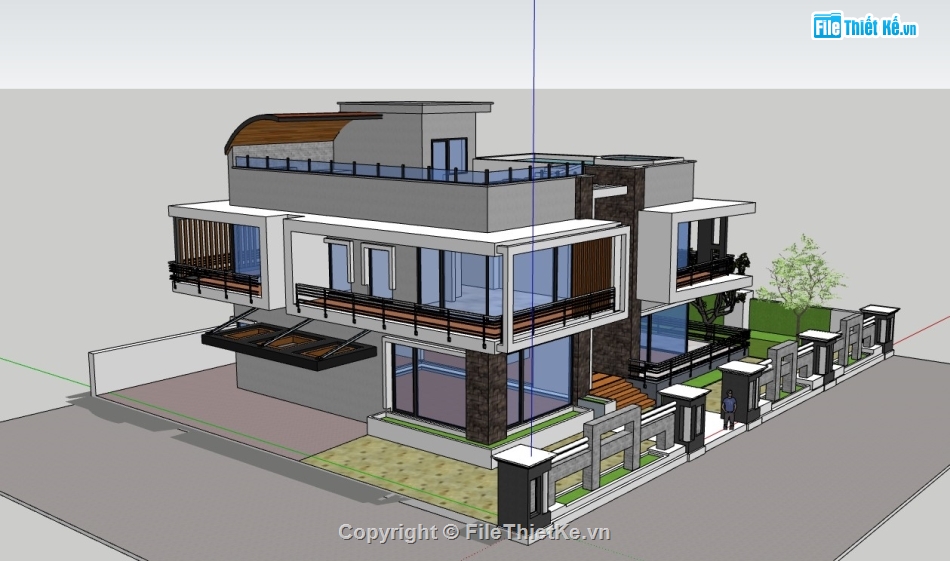 biệt thự 3 tầng,sketchup biệt thự,biệt thự sketchup,File sketchup biệt thự 3 tầng,sketchup biệt thự 3 tầng,biệt thự 3 tầng sketchup