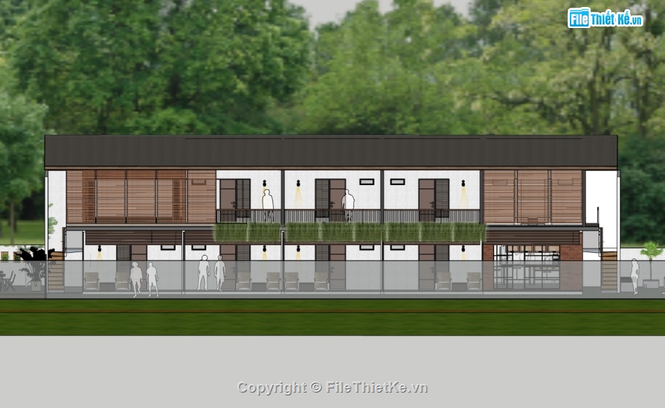 nhà khu nghỉ dưỡng,khu nghỉ dưỡng,su khu nghỉ dưỡng,sketchup khu nghỉ dưỡng