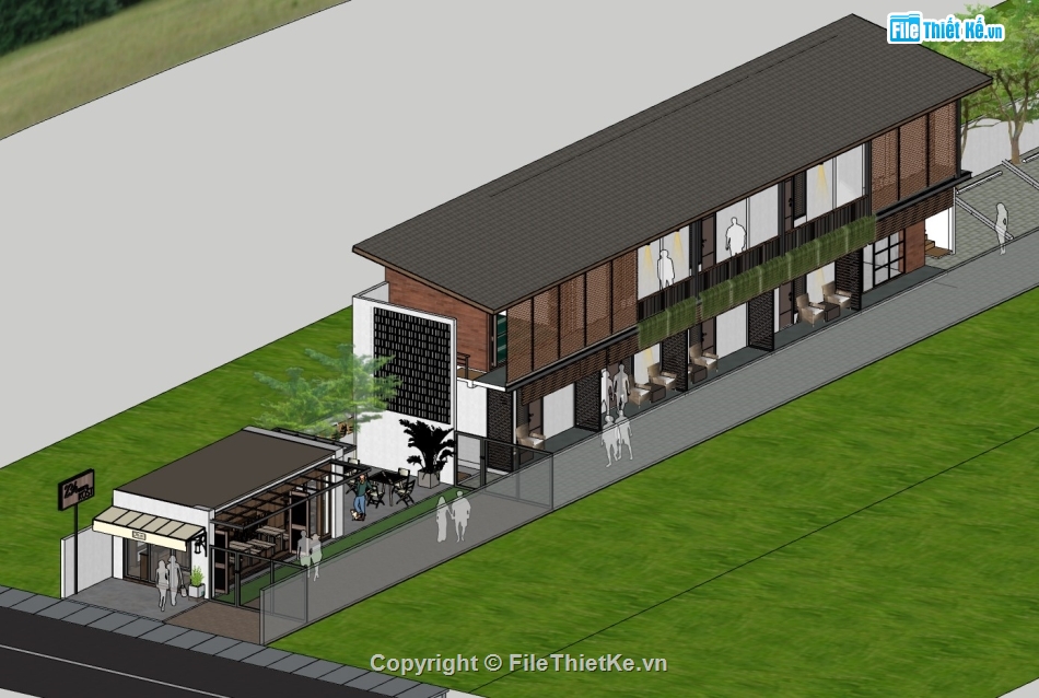 nhà khu nghỉ dưỡng,khu nghỉ dưỡng,su khu nghỉ dưỡng,sketchup khu nghỉ dưỡng