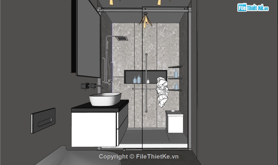 phòng tắm,su phòng tắm,sketchup phòng tắm